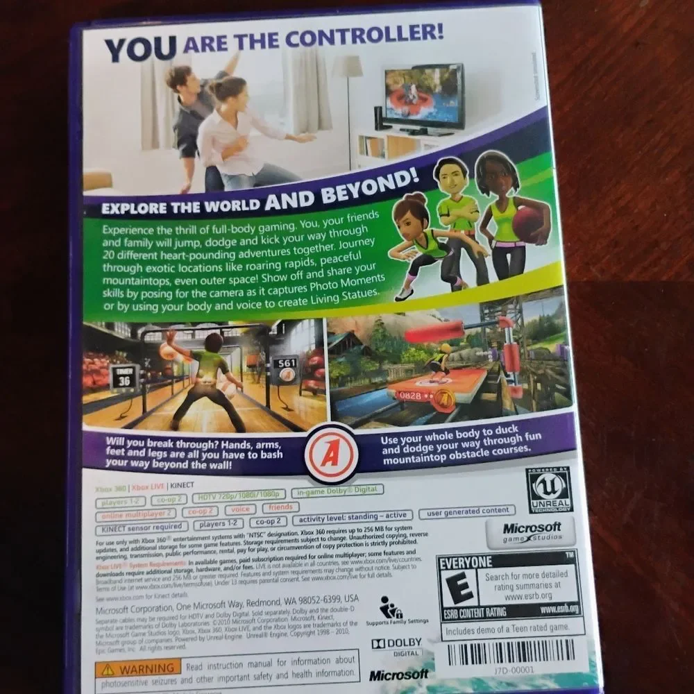 Kinect Adventures Xbox 360 Game